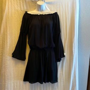 Elan black off the shoulder cover-up